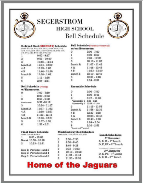 Bell Schedule 2019-2020: The new schedule includes changes that are greatly disliked by many. 