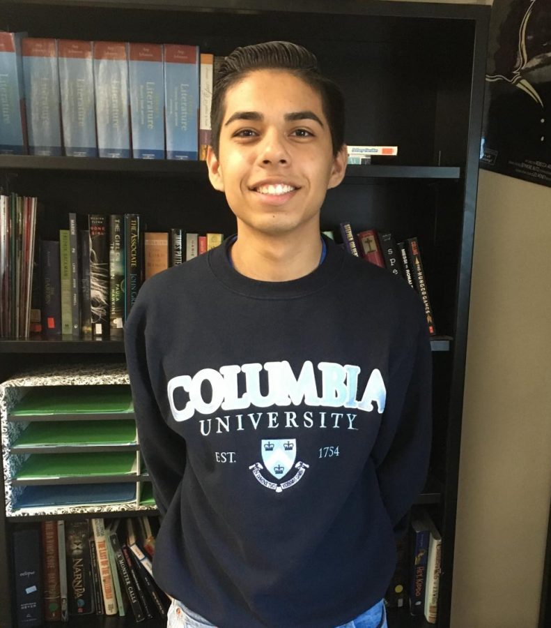 A fellow senior also participating in the senior project, Eric Molina. 