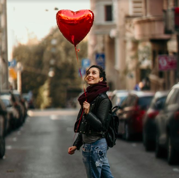 A single woman enjoying valentine’s by herself. Photo courtesy of: Country Living Magazine