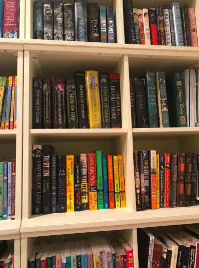 A collection of one teenager’s favorite books.
