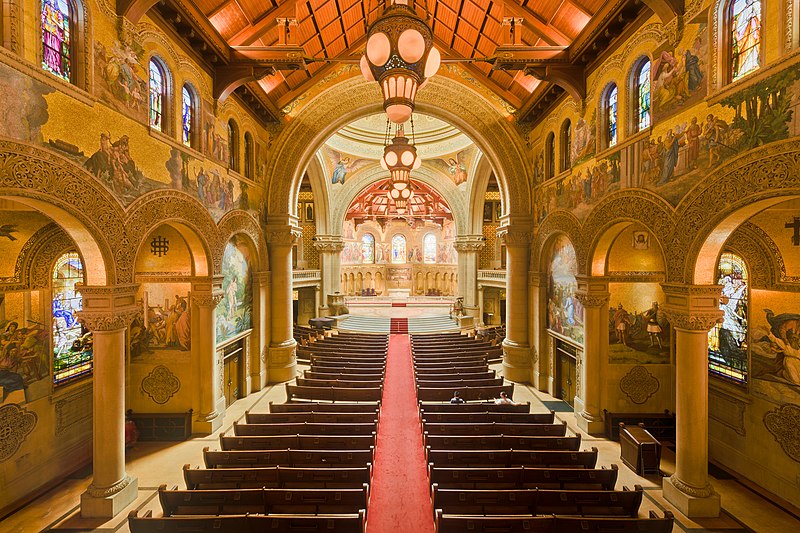 Photo Courtesy of: King of Hearts on Wikimedia Commons
A picture of Stanford Memorial Church when it is empty.

