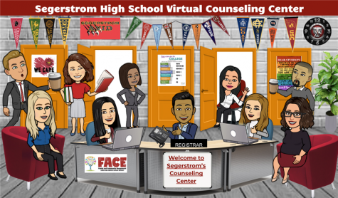 A picture of Segerstroms Virtual Counseling Center. Photo courtesy of: Segerstrom High School