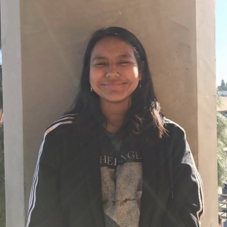 Yadira Zenteno, senior at Segerstrom High School and Managing Editor at "The Jag Journal" smiles at the camera.