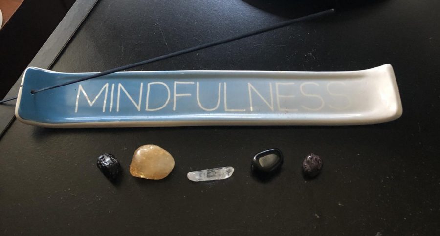 Crystals and incense, a way of cleansing your crystals. (Photo Courtesy of: Esmeralda Rodriguez)