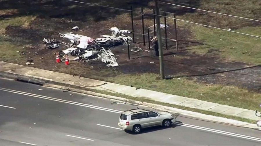 Aftermath of tragic plane crash. Photo Courtesy of: ABC NEWS