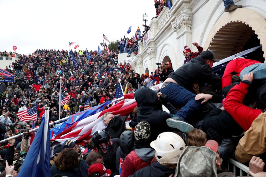 People stormed the US Capitol building on January 6, 2021.