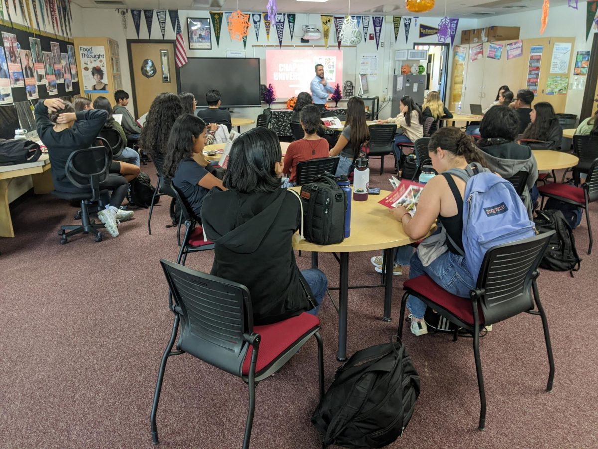 College representatives visit Segerstrom to inform prospective applicants about higher education.