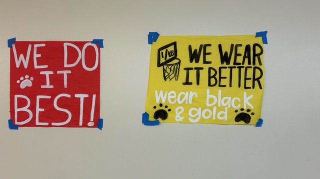 Segerstrom ASB decorated the A building hallway with posters in accordance with each days theme for Spirit Week.