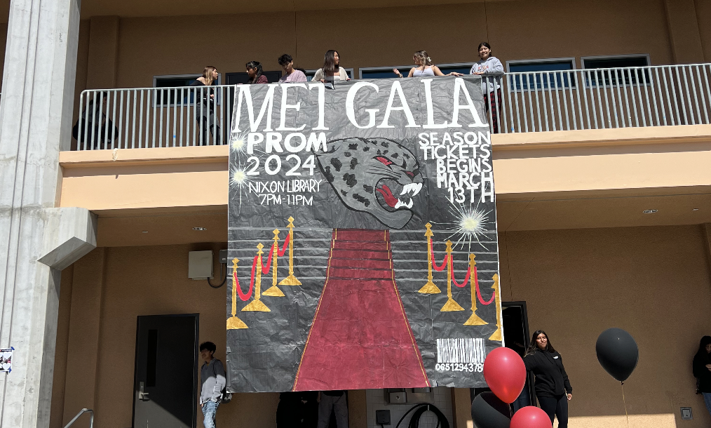 To announce the Prom theme, ASBs Class of 2025 created a large banner replicating the style of Vogue magazine.