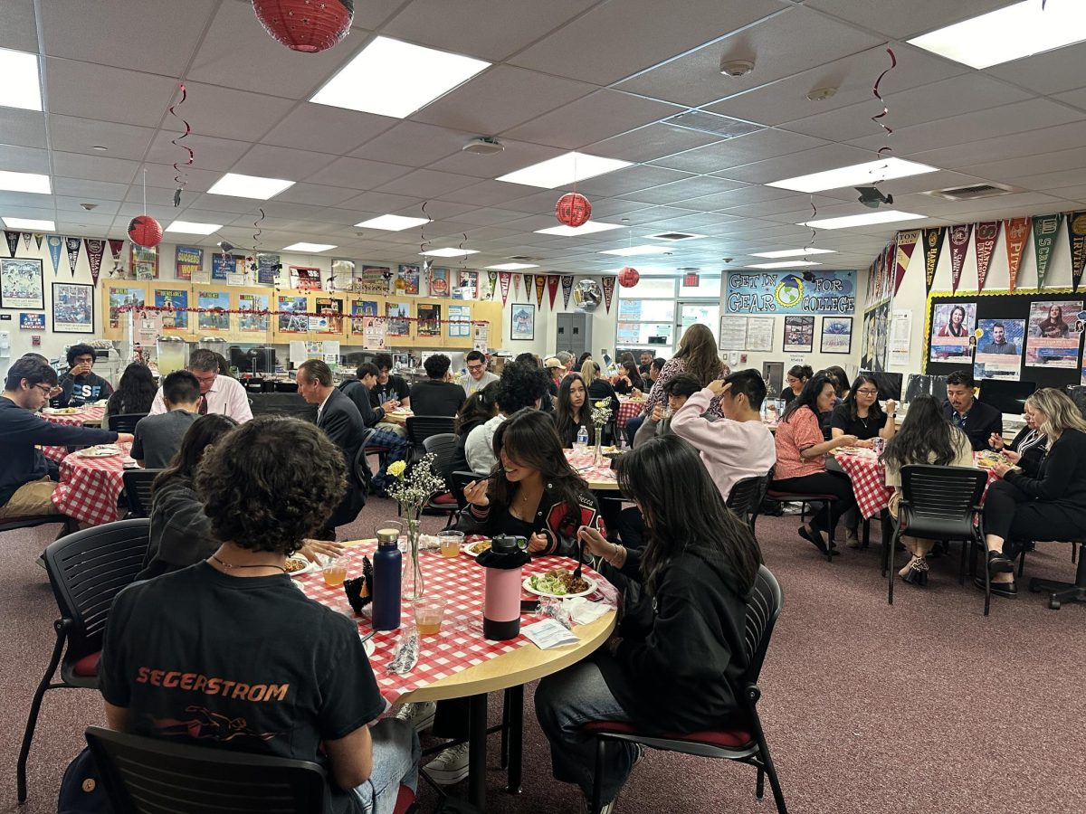 Throughout the second semester, Segerstrom seniors have been applying for scholarships and their FAFSAs. Many seniors are assisted by the Higher Education Center coordinators for scholarships and financial resources. 