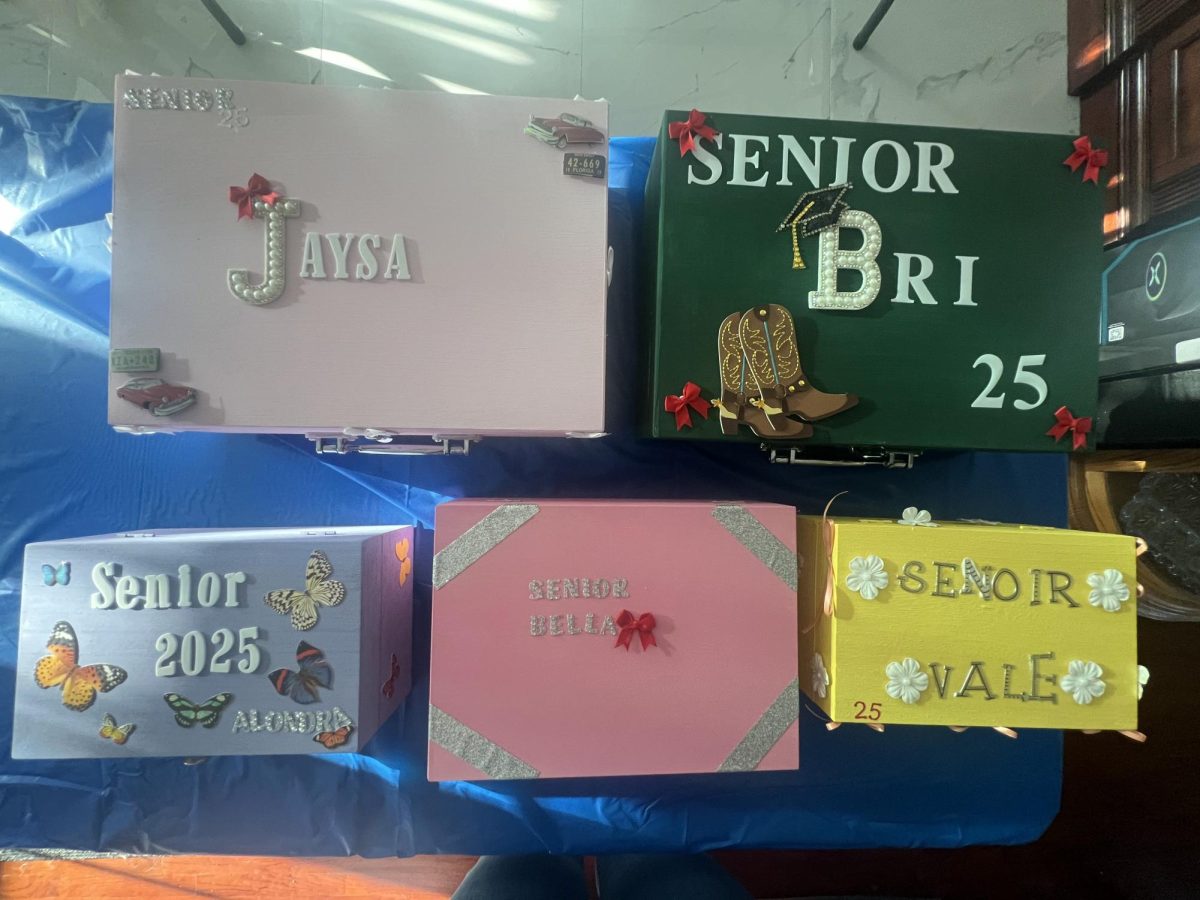 Here are some examples of how seniors decorate the boxes to show their unique personalities.