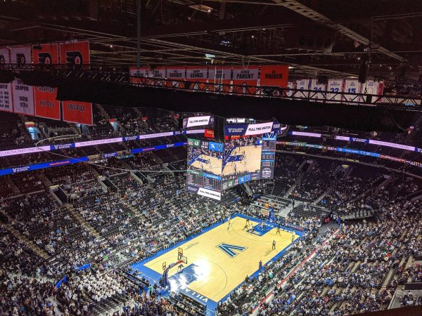 The inside of Wells Fargo Stadium, the current home of the 76ers. The team's Lease ends in 2031, which has the team in a rush to find a new home. 