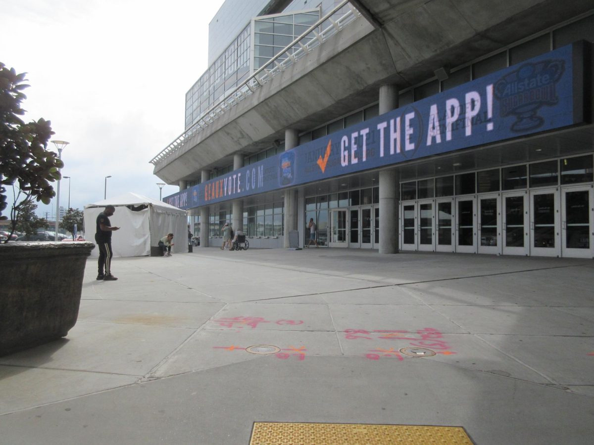 Pictured is an early voting center in New Orleans. Early voting typically starts a month before the election.