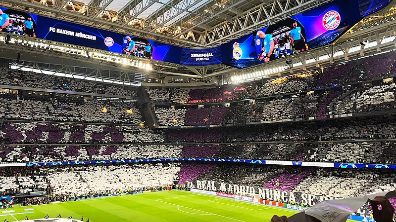 The photo of the stadium in Madrid, Spain where all the concerts that were temporarily suspended were expected to take place in the next few months.