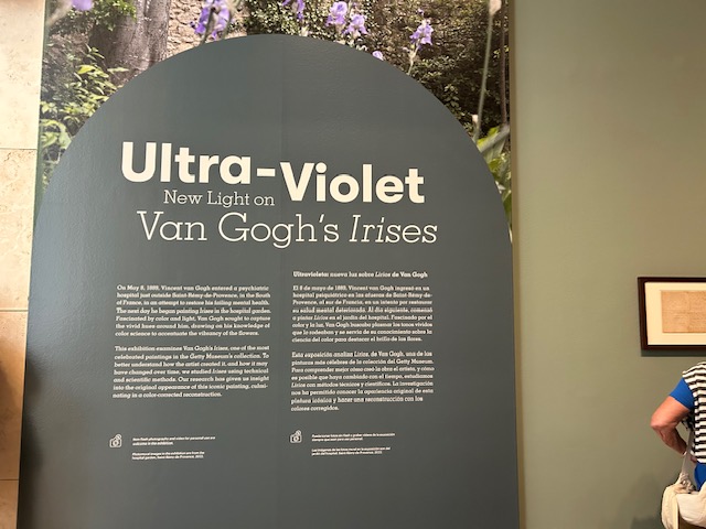 Van Gogh's Irises was one of the most popular exhibits among visitors at the museum. This exhibit was interactive and it further explored the history of this iconic painting and the techniques Van Gogh used to create it.