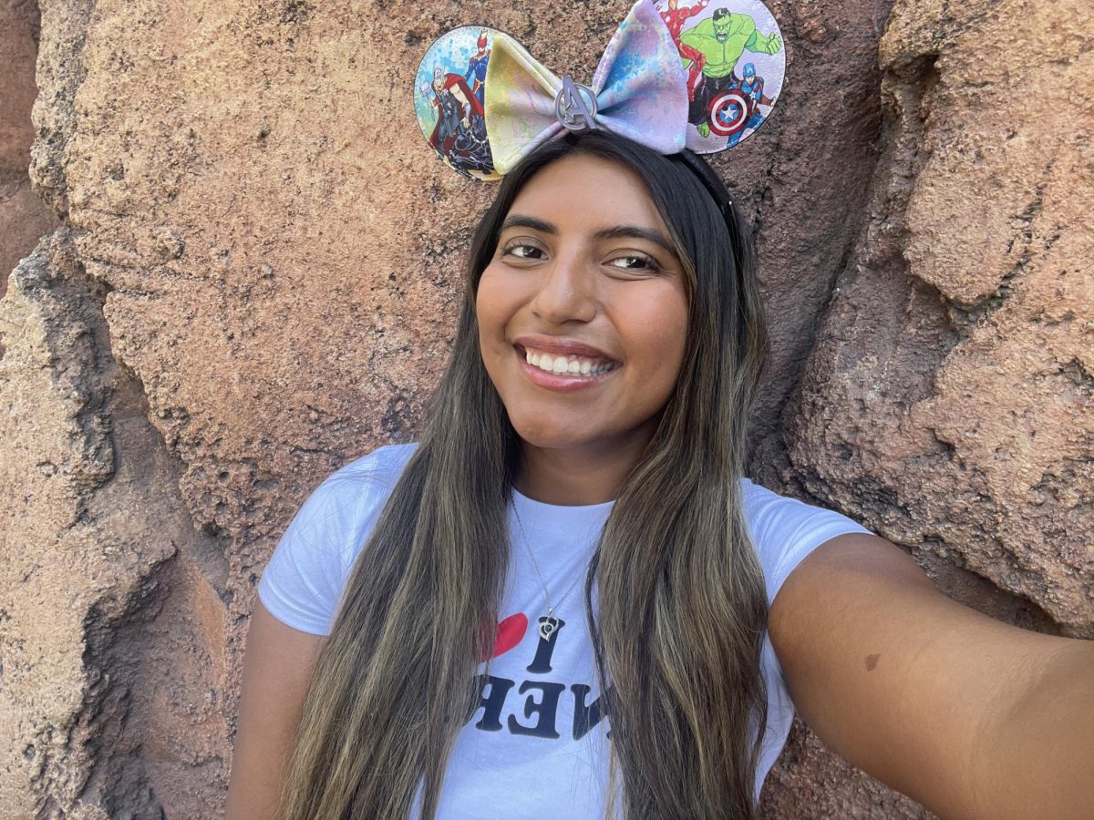 Celeste Carmona pictured enjoying a day at Disneyland.