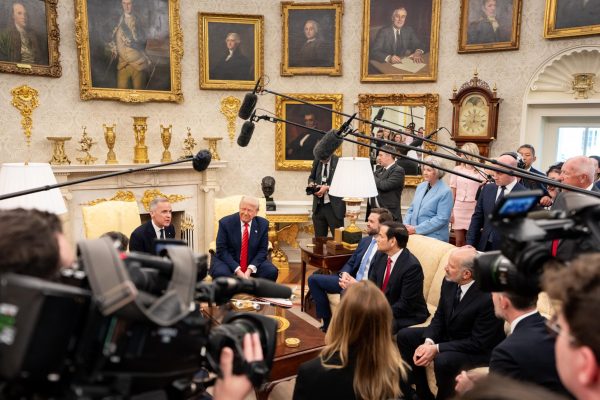 Pictured is President Trump meeting with Canadian Prime Minister Mark Carney. Carney, and the Liberal Party, won in the recent Canadian election to the shock of many.