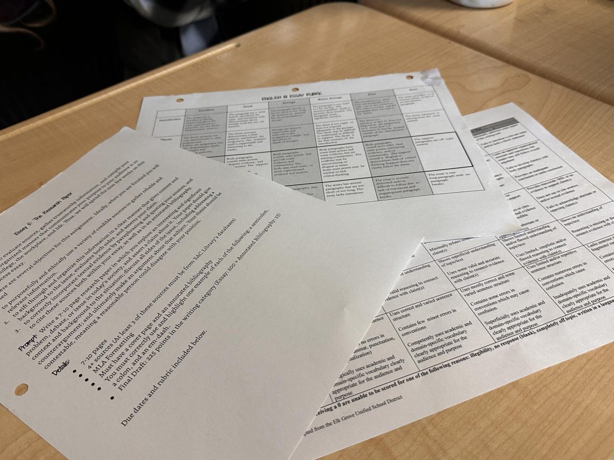 This image presents different academic writing rubics and a breakdown. This highlights the expectations of academic papers and what Samantha Fulnecky was held up to.