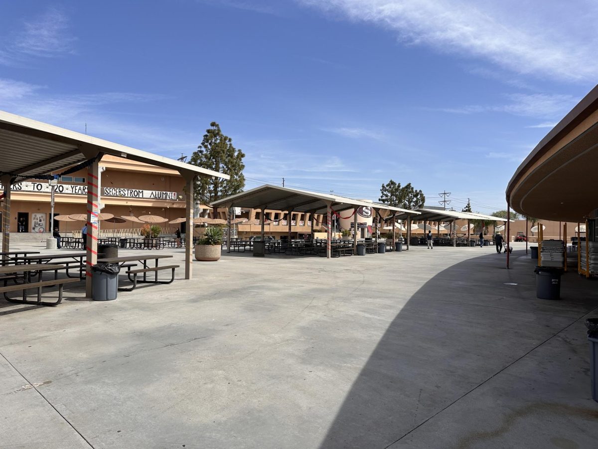 his image displays Segerstrom High School.  School shootings and gun related deaths can unfortunately happen at any school, there is no difference between the Hill Country College Preparatory High School and Segerstrom.