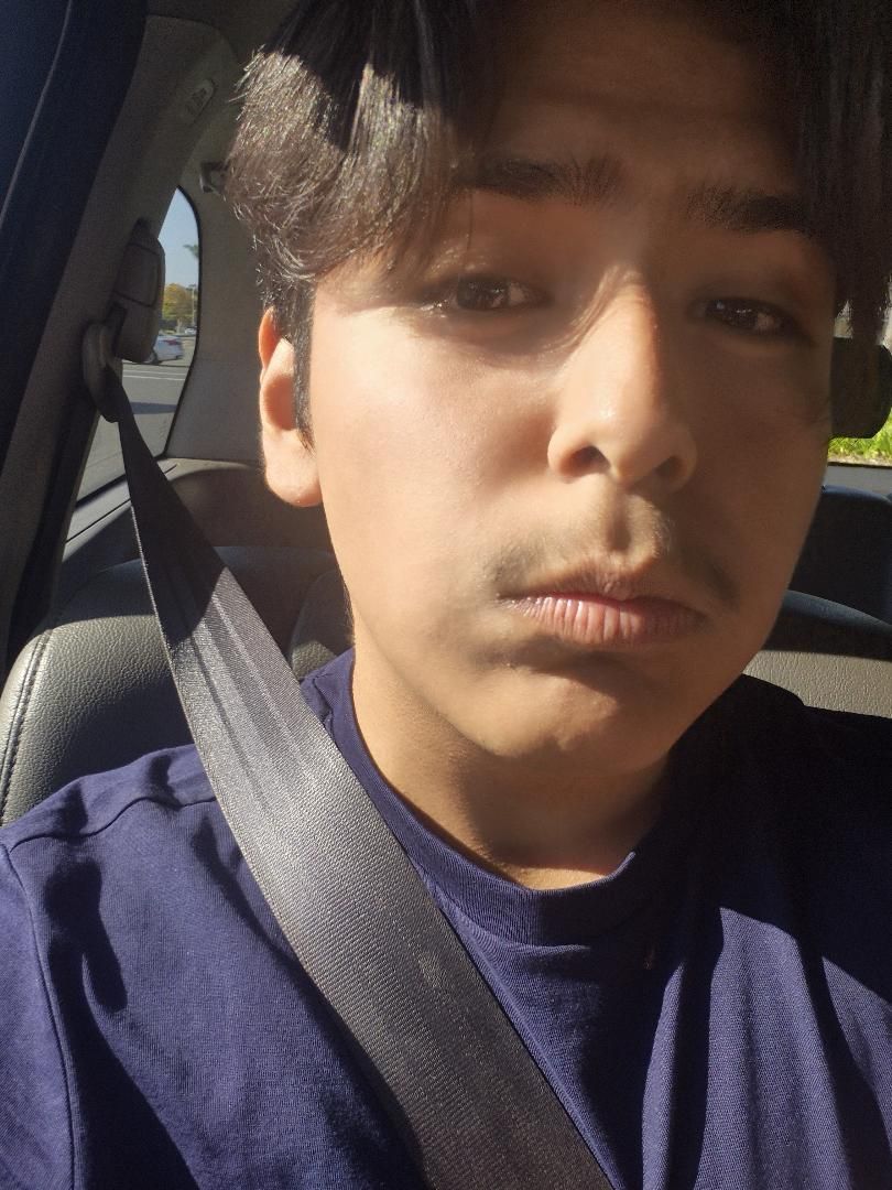 Fernando poses for a quick picture, probably on his way to hang out with friends. Our social media manager is graduating and planning to attend IVC. 
